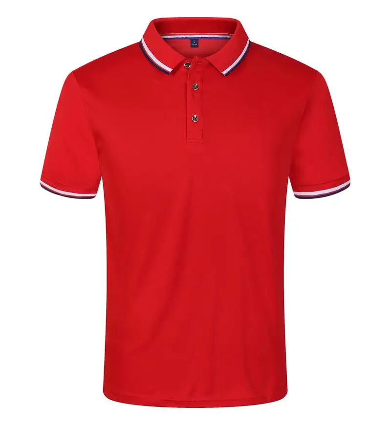 Cross Border Short Sleeved Polo From Europe Popular Summer Casual Lapel Large Size High-Quality Business Office Uniforms