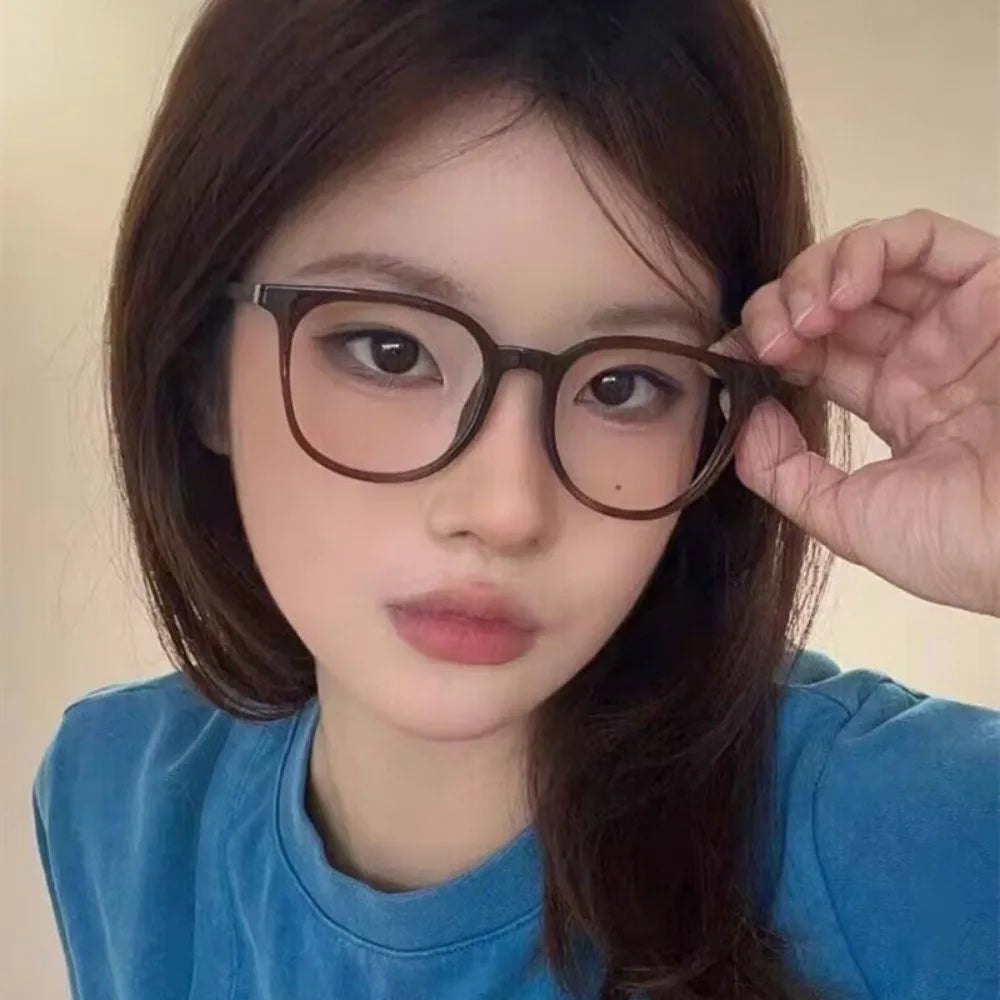 Fashion Anti-Radiation Eyeglasses Transparent Retro Unisex Computer Glasses Anti-Blue Lens Eyewear