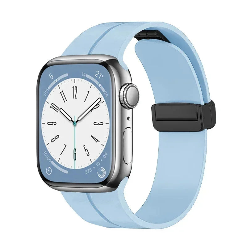 Magnetic Strap For Apple watch ultra band 44mm 45mm 49mm 40mm 41mm 42mm 38mm 45 mm Silicone Bracelet iWatch Series 7 8 se 6 5 3