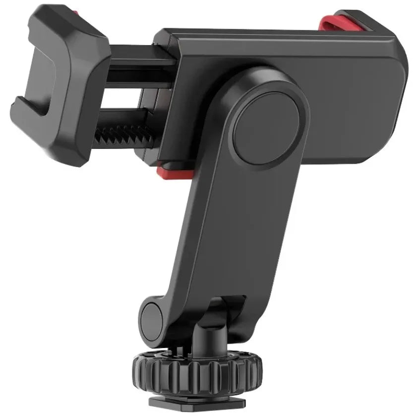 XIKCU 360 ° Adjustable Double Head Cold Boots Hot Boots Mobile Phone Clip SLR Mirrorless Camera and Mobile Phone Fixed Bracke