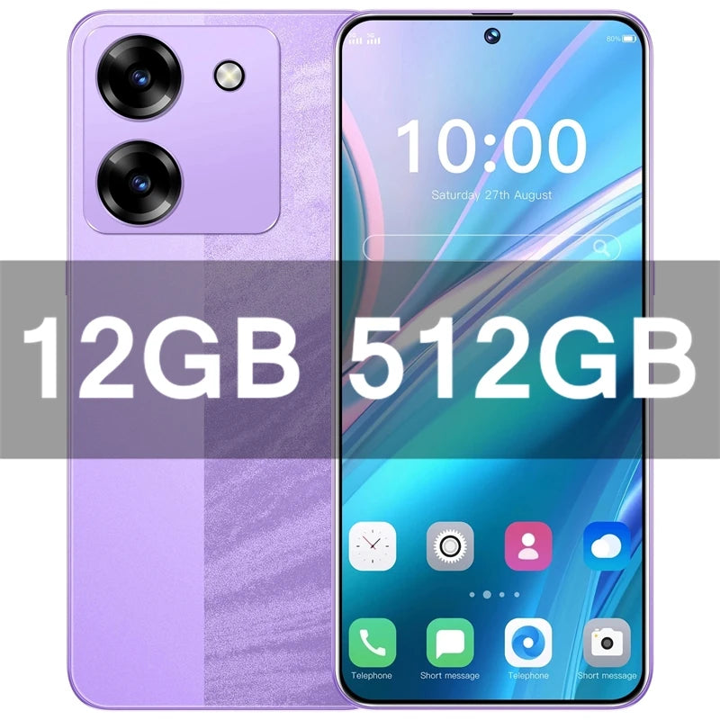 M7 Pro 12GB+512GB Smartphone 7.3inch 7800mAh 72+108MP Dual Android14 Cellphones Snapdragon8 gen3 SIM 5G Mobile phone AB22