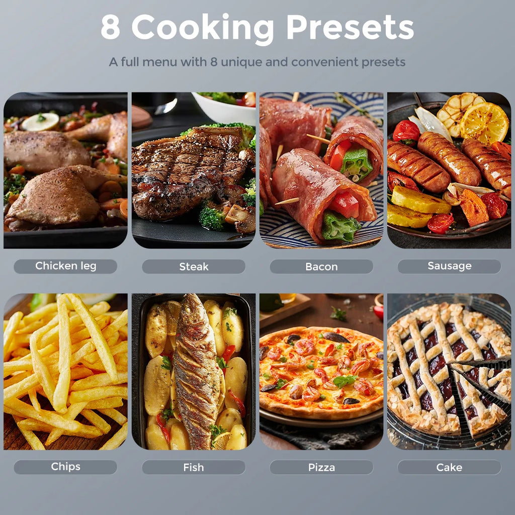 Sejoy Air Fryer 8-in-1,6 Quart Electric Hot Fryer Oven Oilless Cooker,Roast, Bake, Plus Bake,Dehydrate, and Keep Food Warm