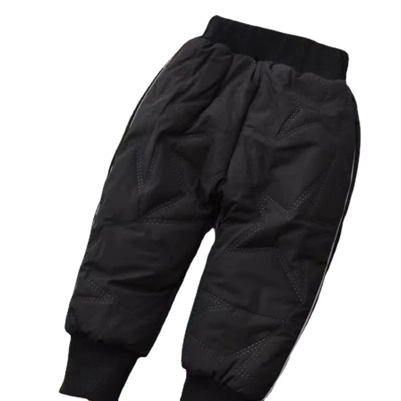 2023 New Baby Girls Boys Winter Jeans Children Thick Plus Velvet Thicken Denim Pants  Kids Soft Cotton Warm Trousers1-6 Years