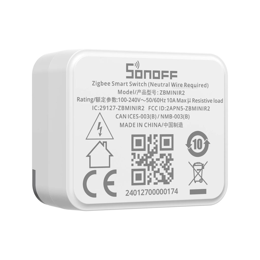 SONOFF ZBMinir2 Zigbee Smart Switch ZBMini R2 Extreme External Switch Control Detach Relay Neutral Wire Required Zigbee Switch