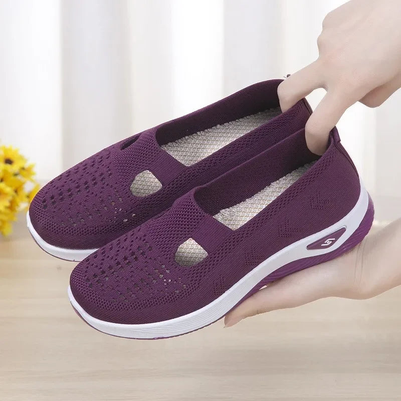 Women's Shoes 2025 Summer Casual Sneakers Breathable Mesh Chunky Sole Affordable Free Shipping
