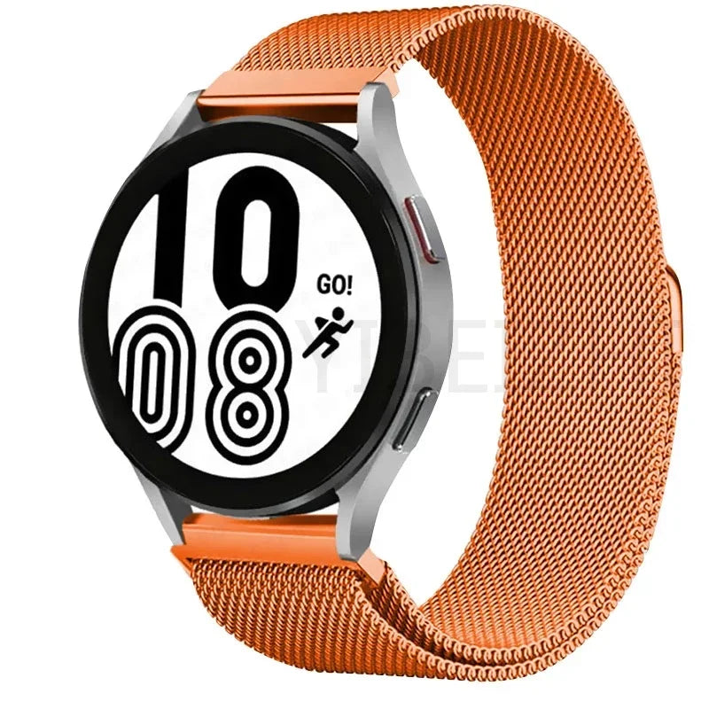 Milanese Loop band For Samsung Galaxy watch 6 5 4 classic Metal strap 20mm 22mm bracelet huawei gt/Amazfit GTS 4/GTR 2e/Bip 3-5