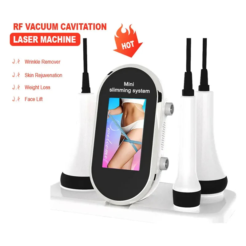 3-IN-1 Multipolar Radio Frequency 40K Cavitation Ultrasonic Slimming Skin Lifting Anti-Cellulite Fat Removal Body Massager Tools