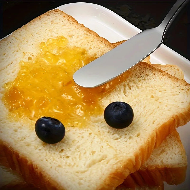 2 pieces, butter knife, stainless steel butter knife, cheese spreader, kitchen butter shovel, multifunctional butter shovel