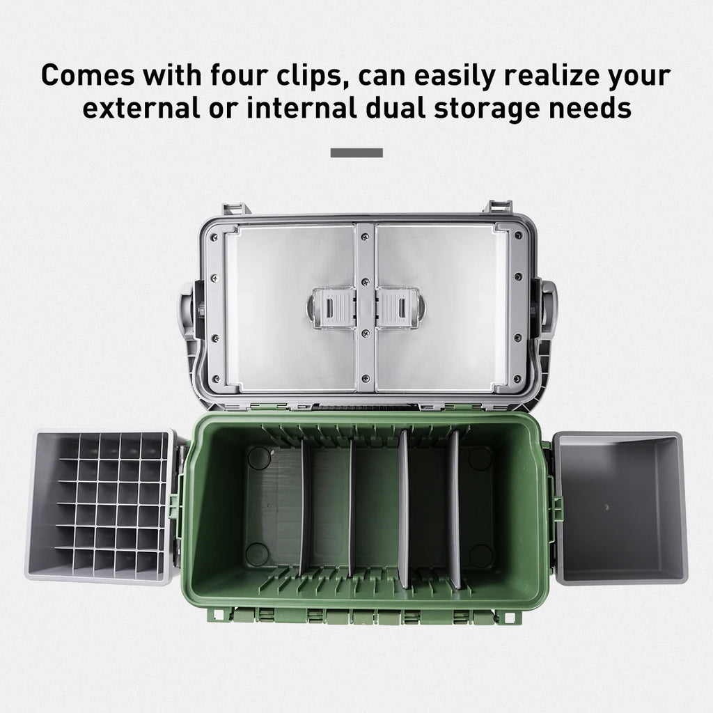 Large Fishing Tackle Box Multifunction Capacity Stand Rod Holder Cup Holder High Quality Plastic Egi Box Fishing Box