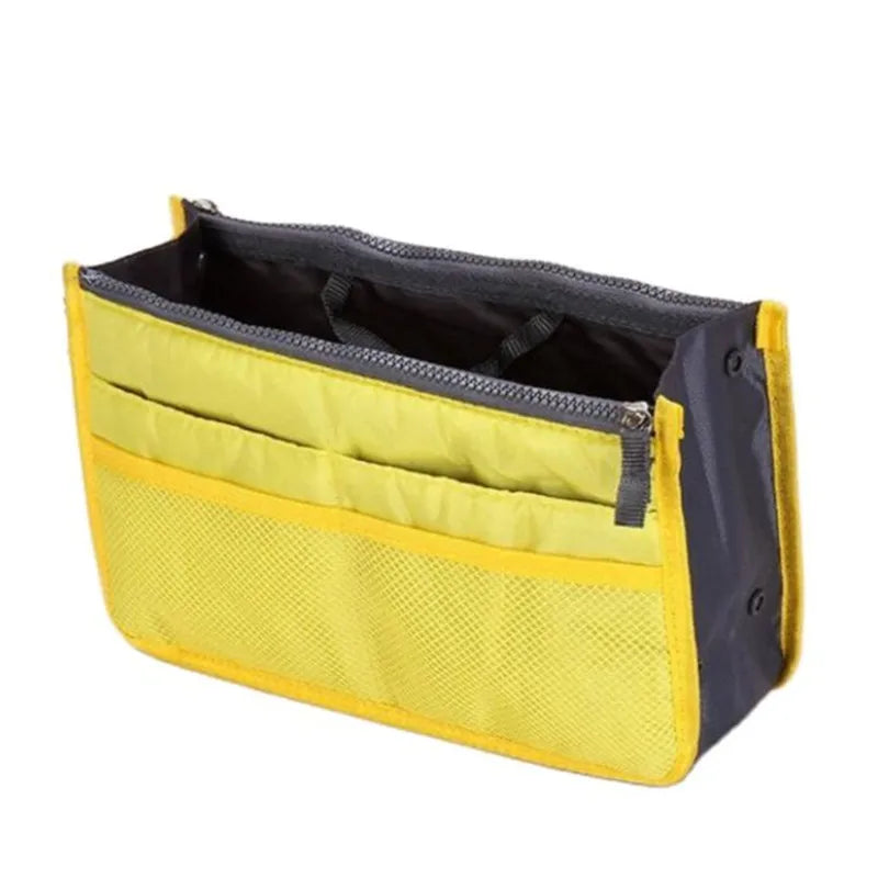 Organizer Insert Bag Women Nylon Travel Insert Organizer Handbag Purse Large Liner Lady Makeup Cosmetic Bag Cheap Female Tote