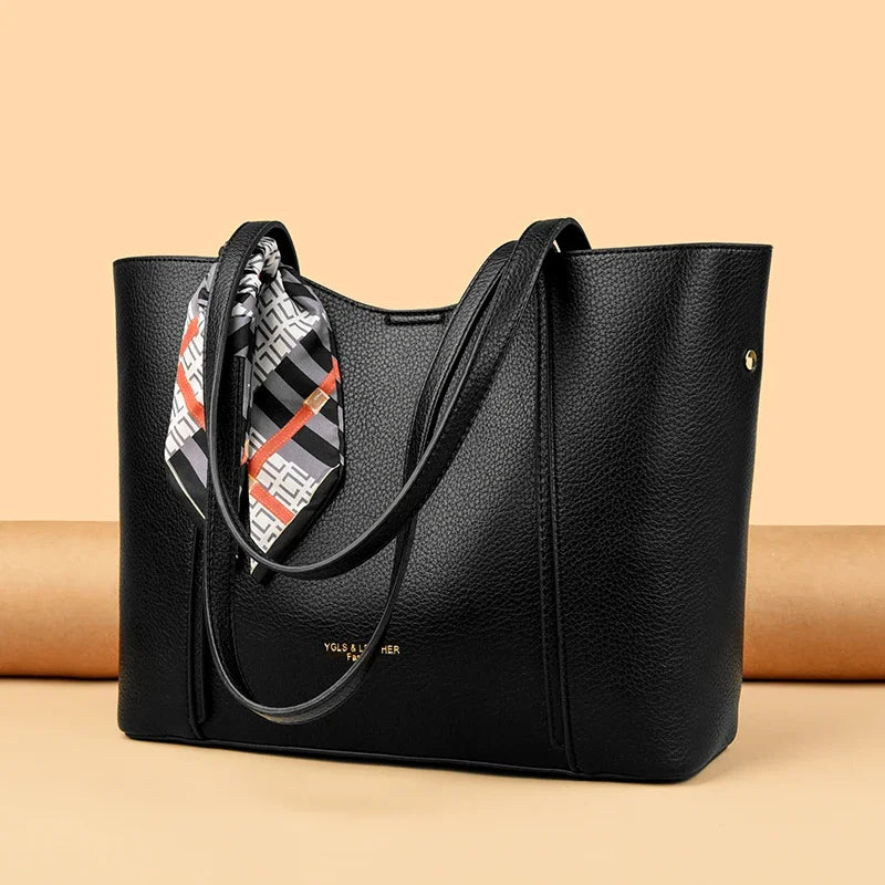 Genuine Brand Women Tote Bag High Quality Soft Leather Large Ladies Shoulder Crossbody Bag Luxury Female Shopping Handbag A Main