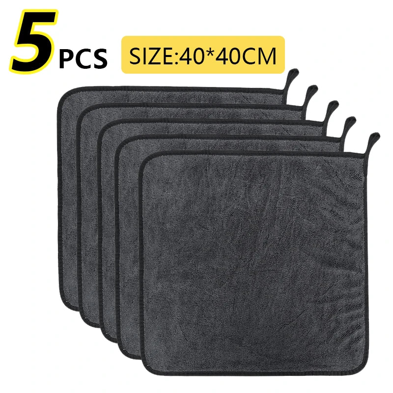 40*60/40cm Car Wash Towel 600GSM Microfiber Double-Sided Ultra Absorbent Car Wash Cloth Cleaning Drying Towel Washing Accessorie
