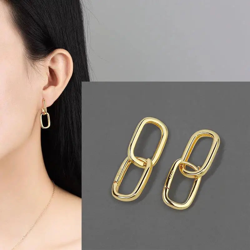 925 Sterling Silver Star Earring for Women Girl Personal Originality Trend Hip Hop Neutral Jewelry Gift Dropshipping