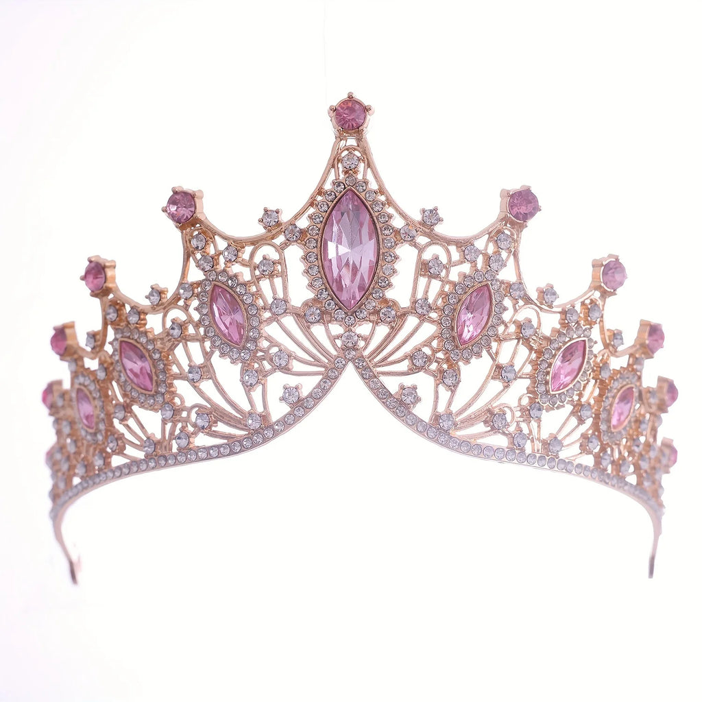 Bridal Crown Baroque Vintage Princess Queen Headwear Crystal Tiara For Women Wedding Crown Hair Dress Accessories Jewelry