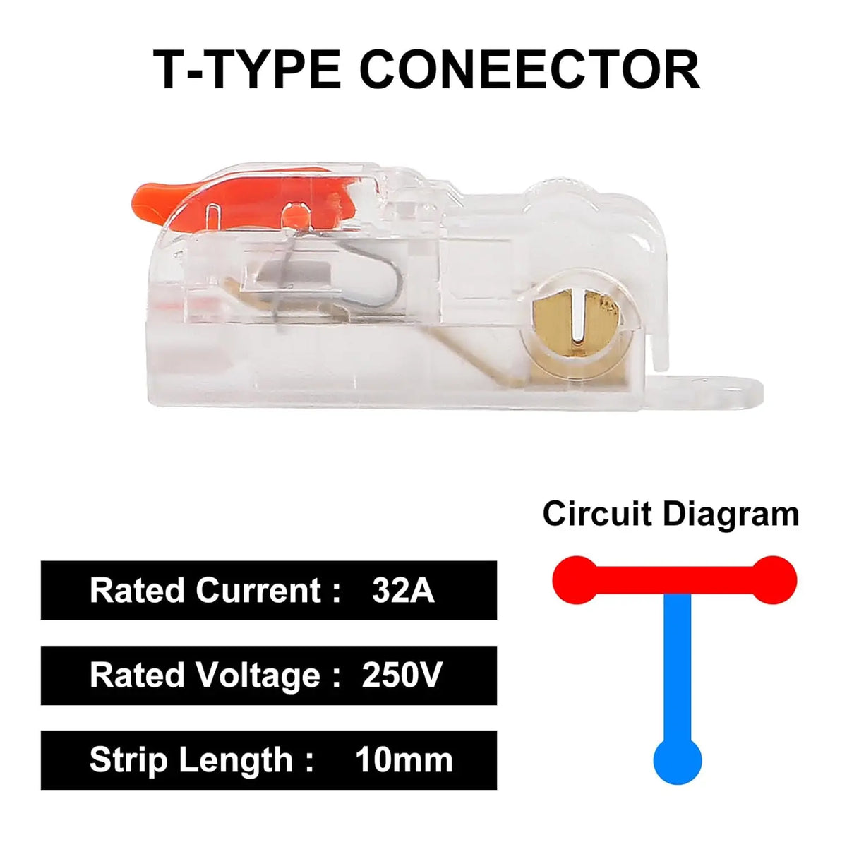 20-Piece T-Type Lever Wire Connector Set