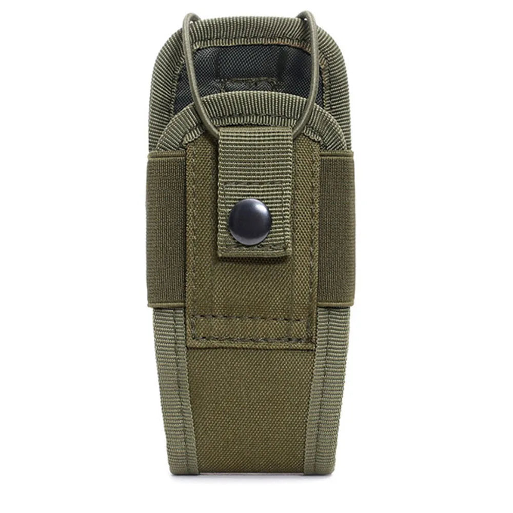 Tactical Radio Holster Molle Pouch, Military Heavy Duty Universal Case for Police Firefighter Two Way Walkie Talkies Vest