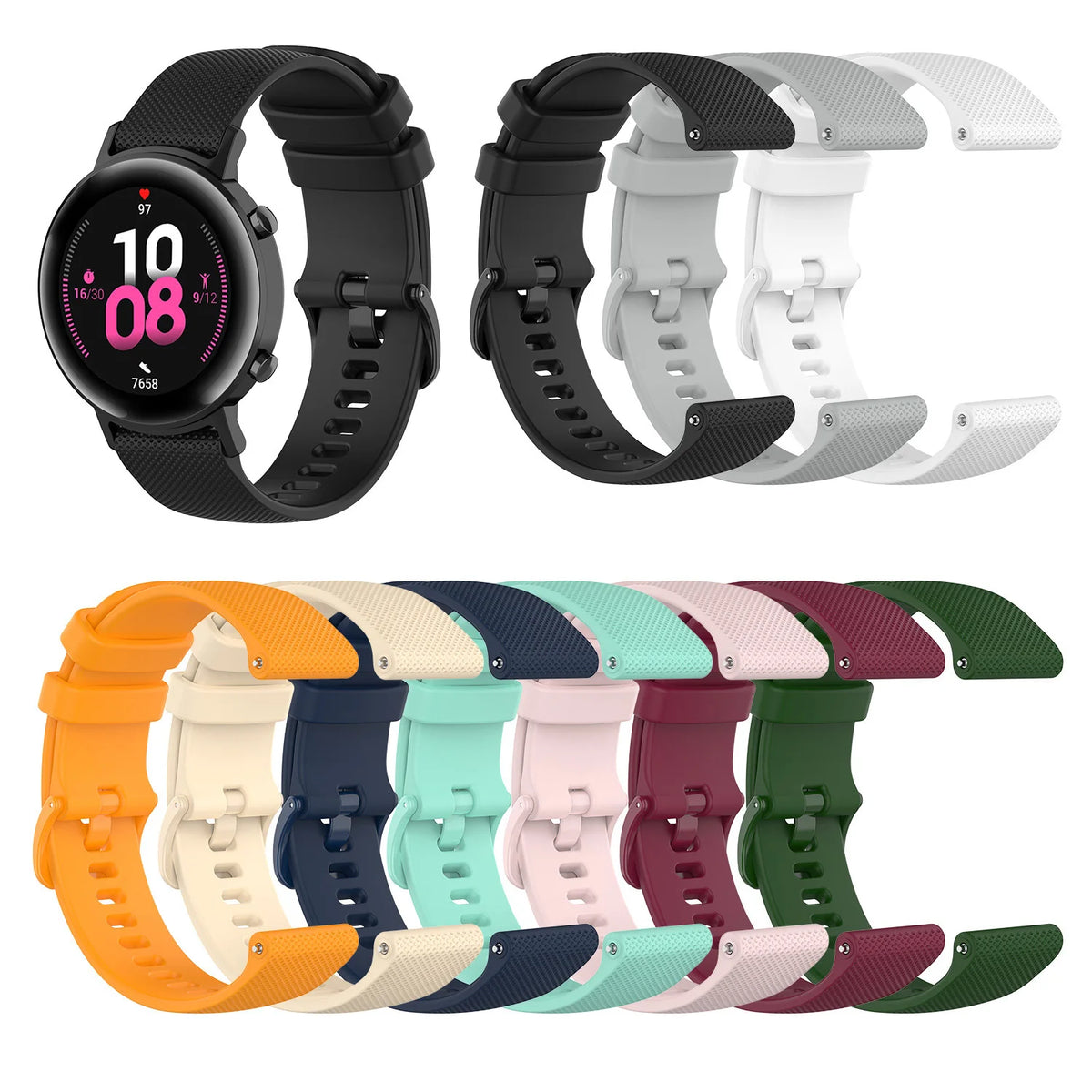 Vivoactive 4 Strap For Garmin Venu 3/2 Wristband 22mm Silicone Smart Watch Band Venu3 Venu2 Strap Forerunner 265 255 Bracelet