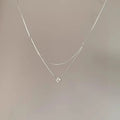 New 925 Sterling Silver Double Necklace Personality Charm Women's Pendant Simple Style Choker Birthday Gift Exquisite Jewelry