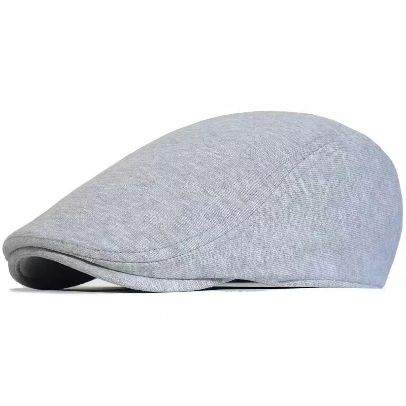 Cotton Newsboy Caps Men Women Hat Soft Casual Beret Solid Unisex Retro Hat Driver Flat Cap The waiter Cap