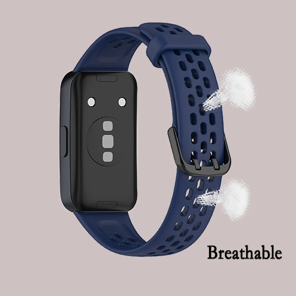 For Huawei Band 10 Silicone Watchband For Huawei Band 8 Smart Watch Sport Strap Wristband Replacement Bracelet Watch Accessories