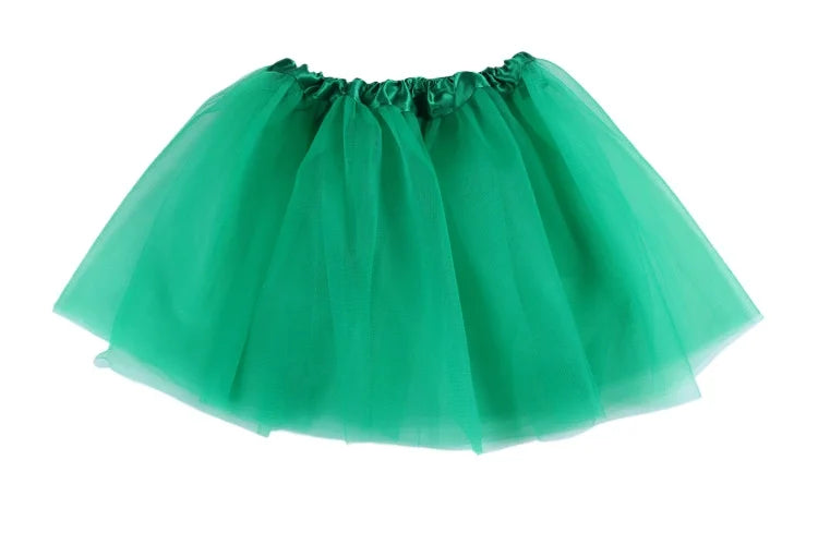 Girl Elastic Ballet Dancewear Tutus Mini Skirt For Birthday Party Dance 3 Layer Tulle Tutu Skirt for Kids Princess 2-8Y Girls