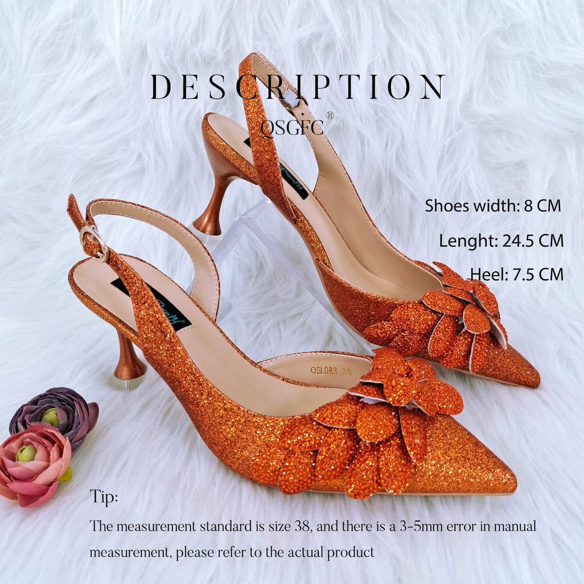 New Sky Blue Satin Handmade Flowers Shoes And Bag African Women's Banquet Pointed Toe Heels Matching Shoes And Bag Wedding Party