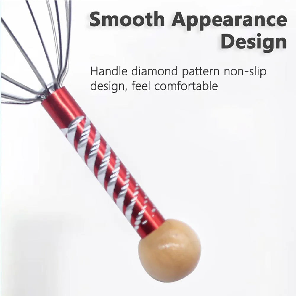 1/2pc Stainless Steel Head Massage Device Octopus Scalp Massager Relaxation Tool Head Scratcher Relieves Tension Stress Relief