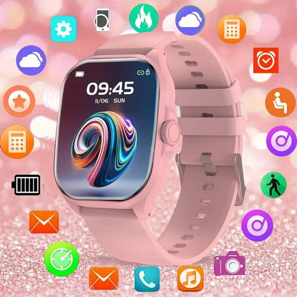 LAXASFIT 2026 New Gift Smart Watch Full Touch Screen Bluetooth Call Sports Fitness Digital Smartwatch For Men Women