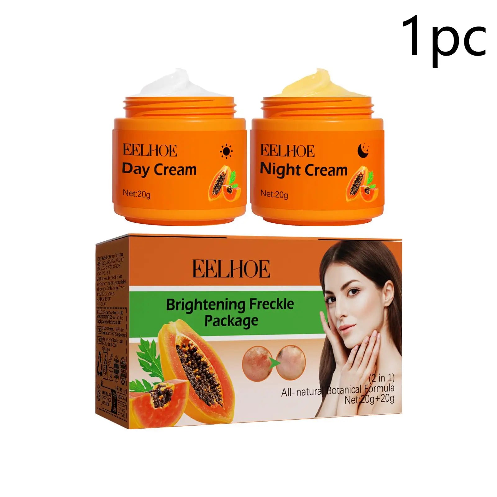 Papaya Brightening Cream, Dark Spot Care & Even Tone Moisturizer, Daily Nourishing Face Cream