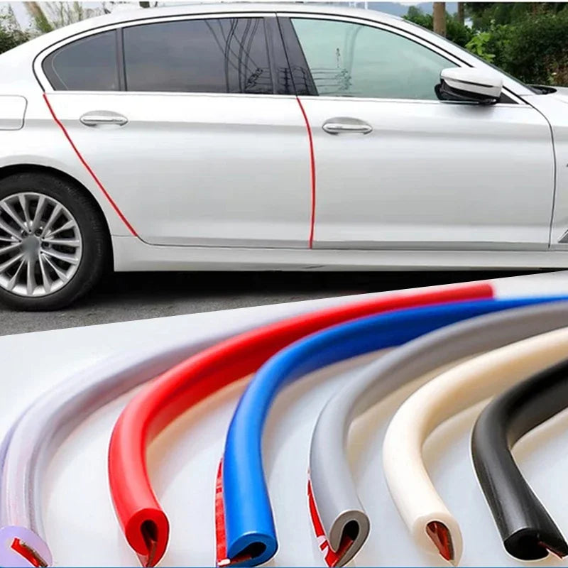 Universal Car Door Edge Styling Moulding Trim Rubber Anti‑Scratch Protection Guards WORLDKPI