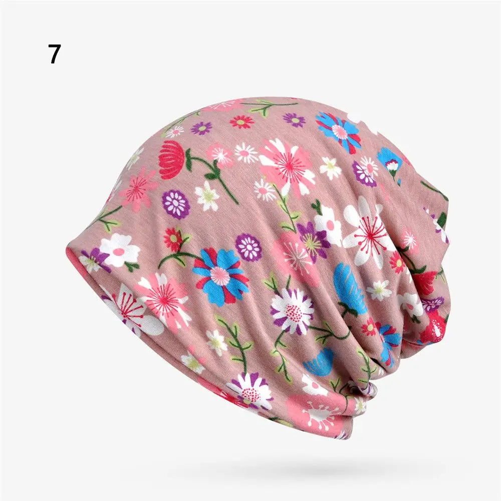 Cotton Soft Beanies Sleep Caps Winter Warm Chemo Hat Women Turban Hat Head Wrap Muslim Hijabs