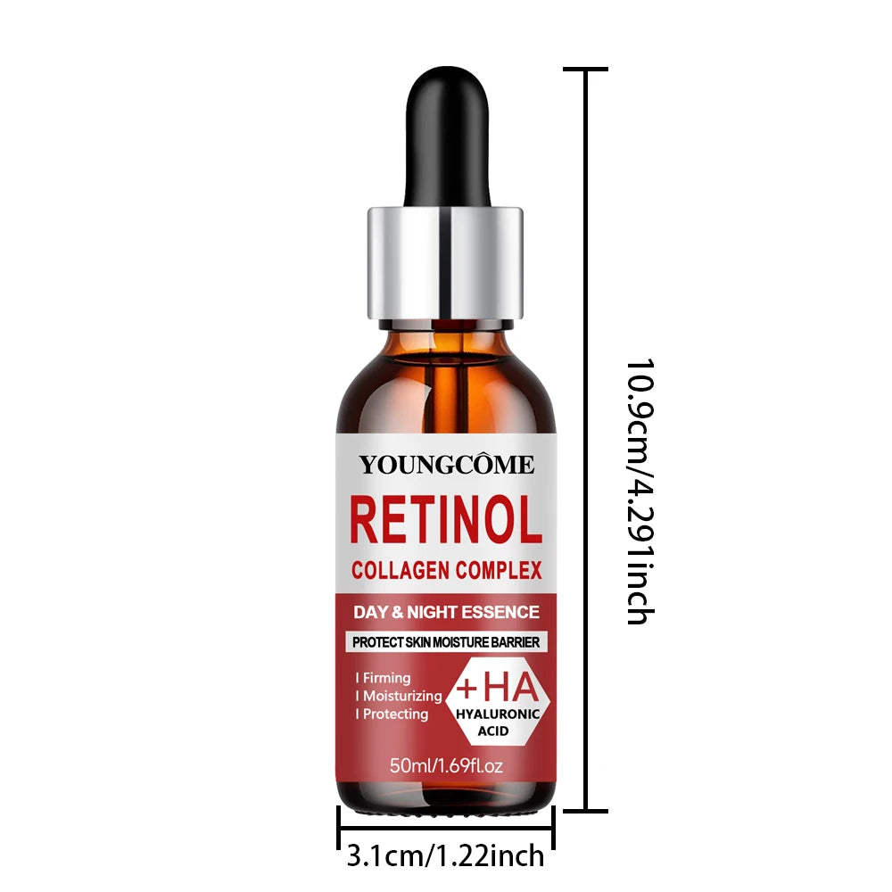 Retinol Day and Night Serum. Smooth Out Wrinkles. Deeply Moisturize the Skin Moisturizing Anti-Wrinkle Aging Shrinks Pores
