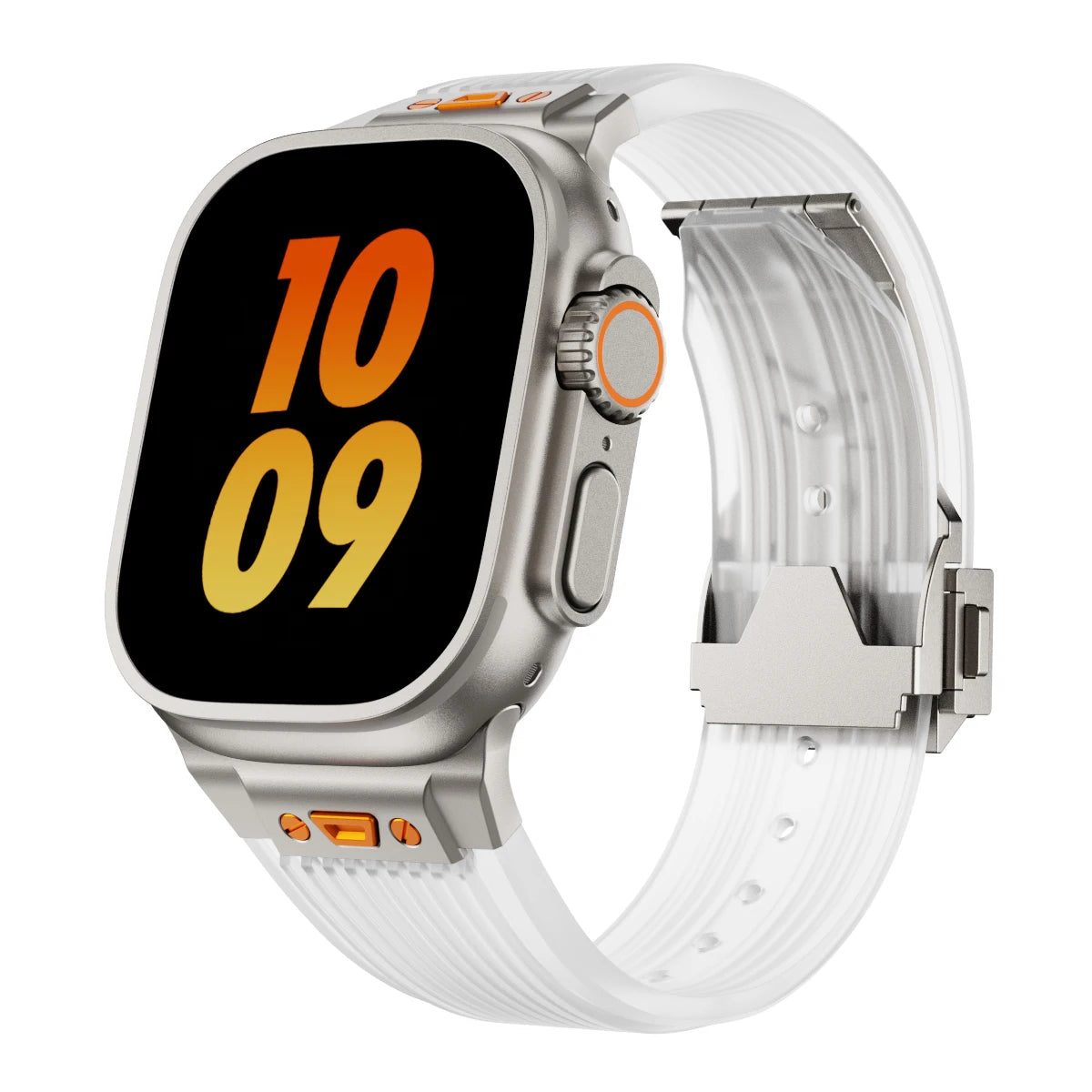 Silicone Sports Strap for Apple Watch Ultra 2/1 49mm Series 9 8 7 45mm 44mm Rubber Band for IWatch 6 5 4 3 Se 44mm 42mm Bracelet