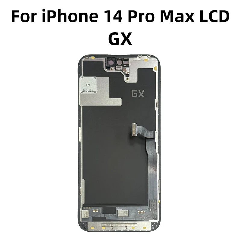 GX OLED For iPhone X XS XR XS Max LCD 11ProMax 13 ProMax 14ProMax 3D Touch Screen Digitizer 12 Mini 12 Pro Max Replacement Parts