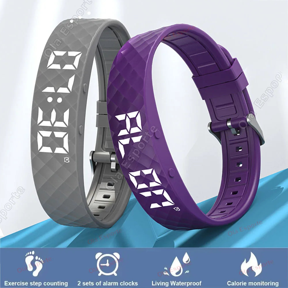 Smart Watch Men Women Pedometer Fitness Bracelet Step Count Multi Sport Modes Fashion Electronic Wristband Simplicity Smart Band