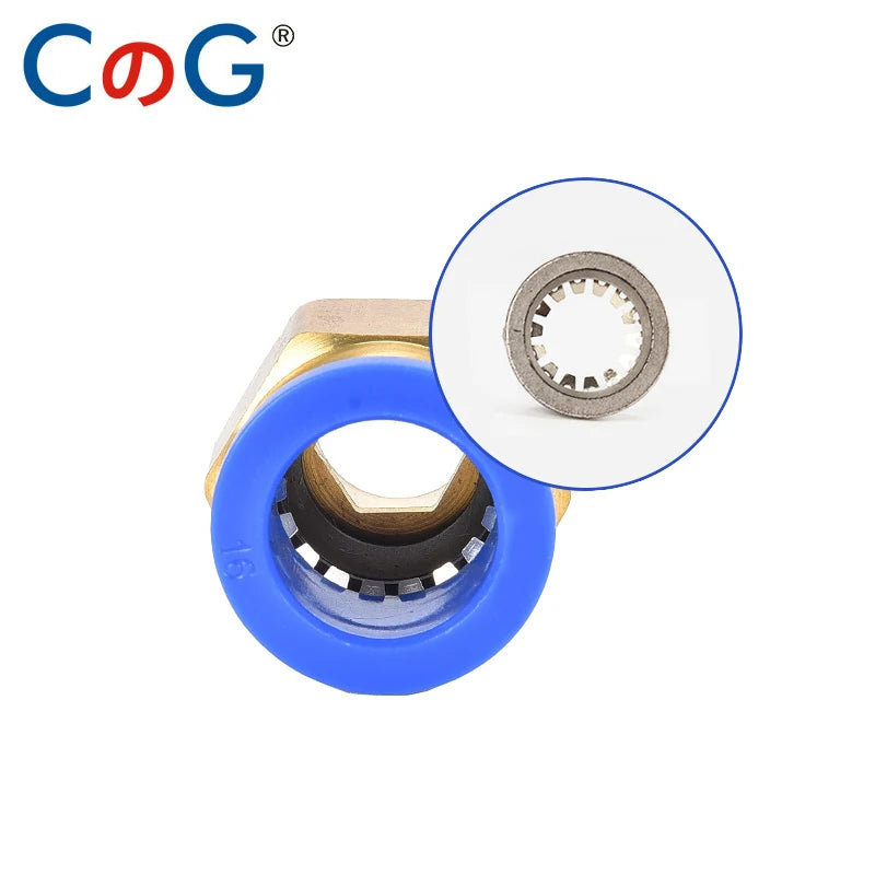 10PCS PC Pneumatic Fitting Air Quick Connecors Fitttings PC 4/6/8/10mm Thread 1/8" 1/4" 3/8" 1/2" Hose Quick Couplings