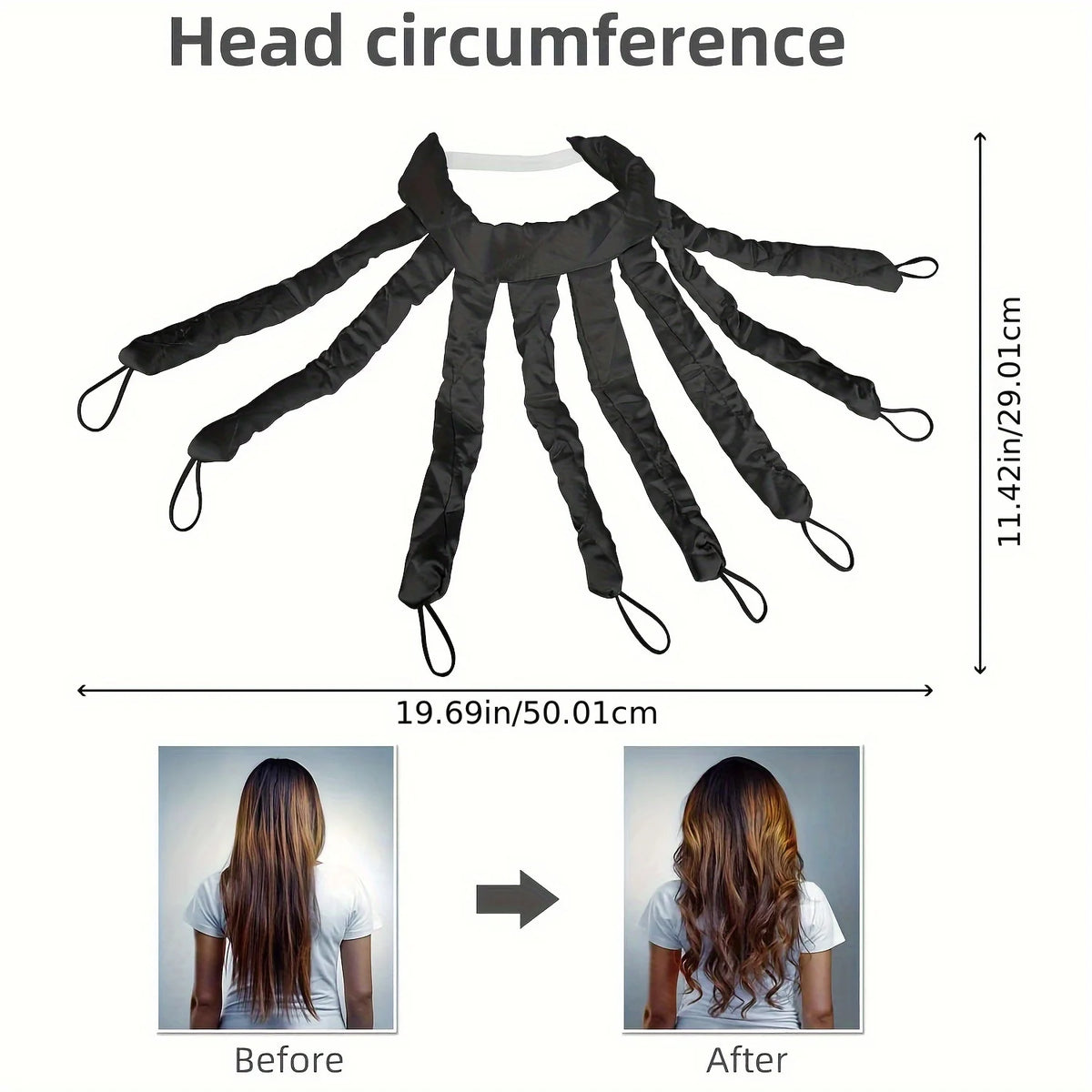 1pc Soft No-Heat Octopus Hair Curler for Women, Perfect for Long Hair Sleeping Curls Band, Overnight Hairstyling, No Heat Curls