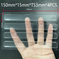 100PCS Self Adhesive Silicone Clear Bumpers Wall Protector Furniture Refrigerator Door Cabinet Glass mute Buffer Anti-crash Pad