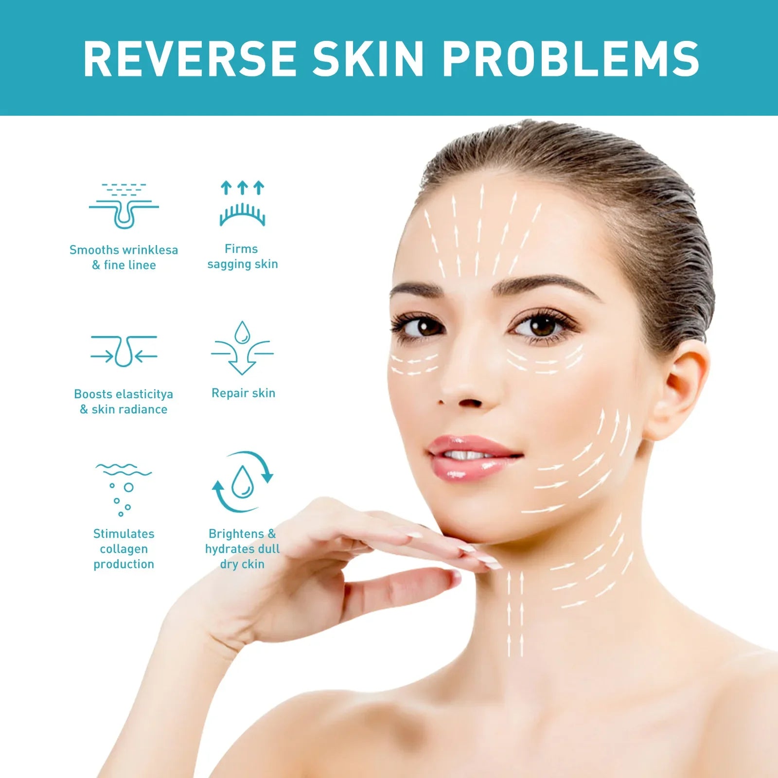 Nicotinamide Anti Wr-inkle Serum Collagen Lifting Firming Fine Lines Repair Face Essence Smooth Skin Care Anti Ag-ing Serum 30ml