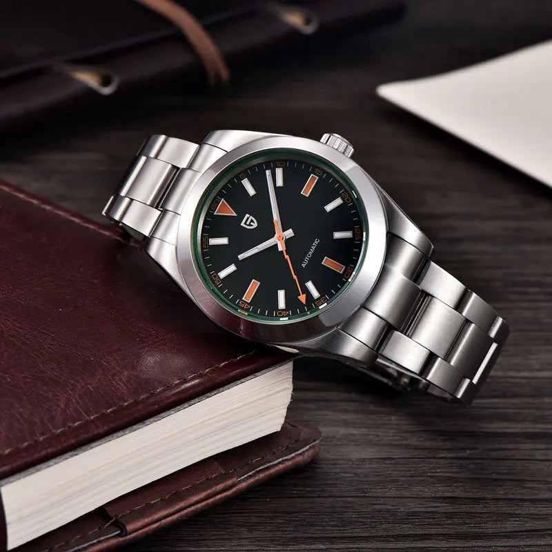 New PAGANI DESIGN 2026 Men's Watches Luxury Automatic Watch for Men Green Glass Mechanical Watches Sapphire glass Wristwatch Men