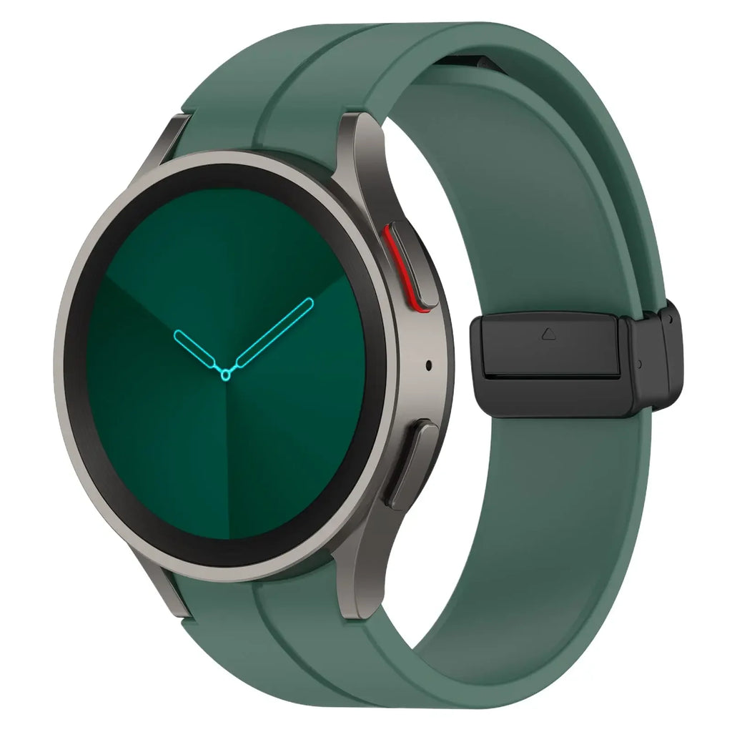 Original Silicone Band for Samsung Watch 7 6 5 4 Classic Strap 47mm 43mm 44mm 40mm Magnetic Buckle For Galaxy Watch 5 Pro 45mm