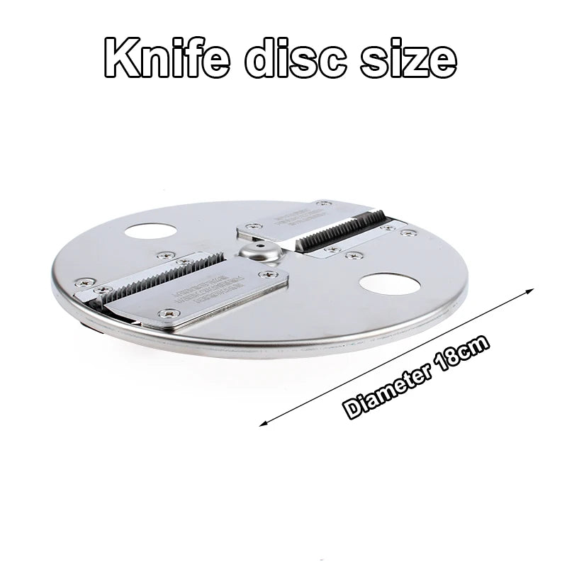 Electric Vegetable Slicer Accessories Cutting Into Strips Stainless Steel Replacement Slicing Knife Disc Shredding Blade Kit