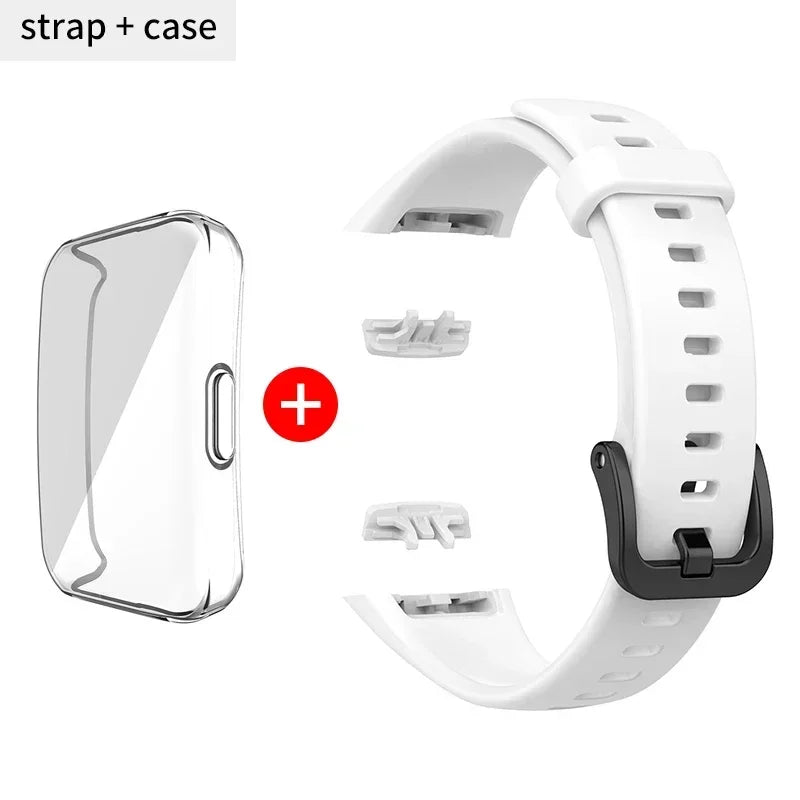 Silicone Strap For Huawei Band 6 /6 Pro Strap Smart Watch Adjustable Wristband Replacement Correa Bracelet Honor Band 6 Strap
