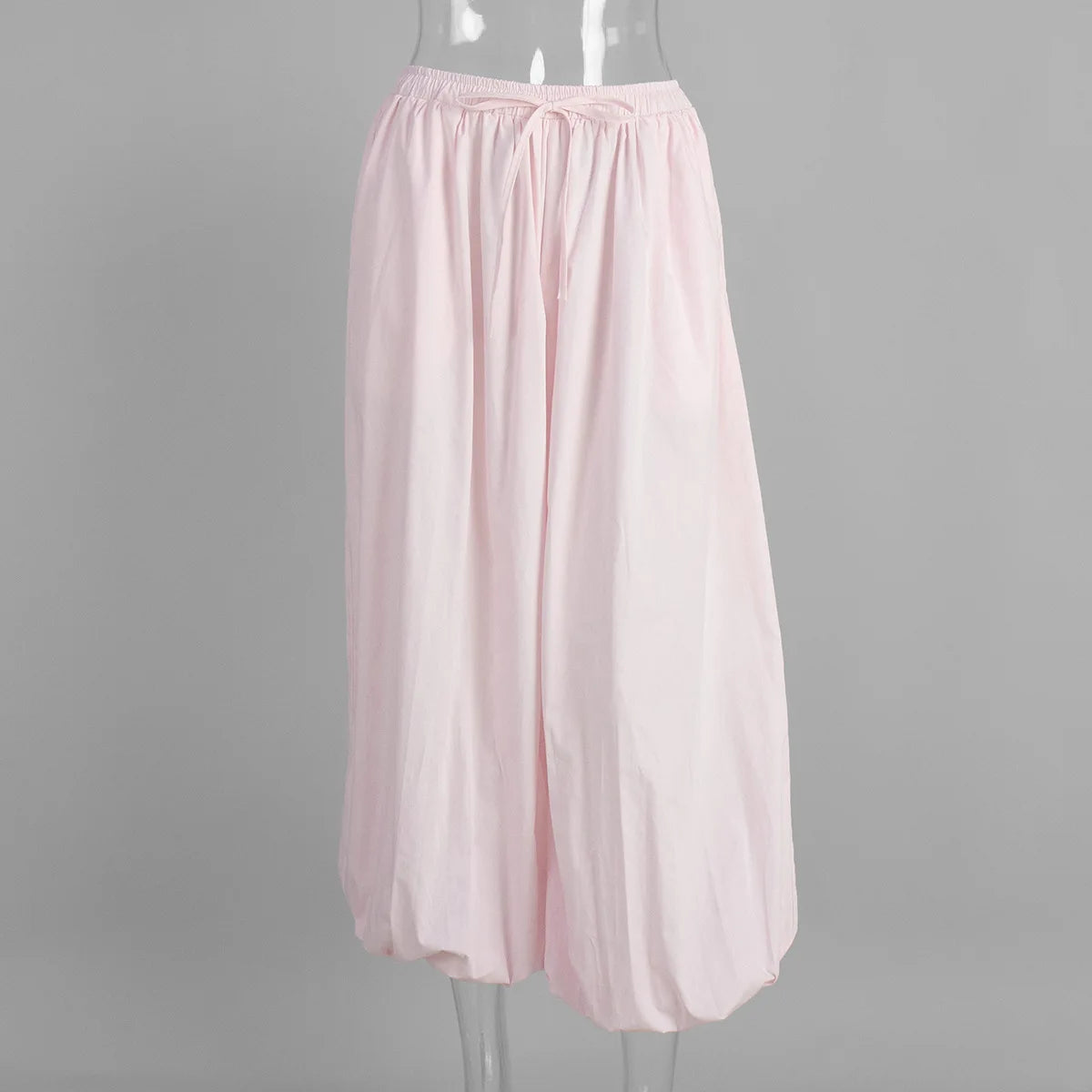 100% Cotton High Quality Women Casual High Waist Bloomers Long Pants Fashion Big Wide Leg Pants Women Clothes Trousers
