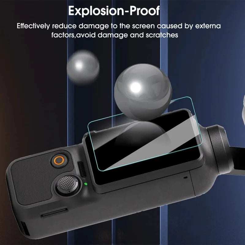 Tempered Glass Flim for DJI OSMO Pocket 4 3 Screen Protector Anti-Scratch Lens Protective Cover for DJI Pocket 3 4 Accessories