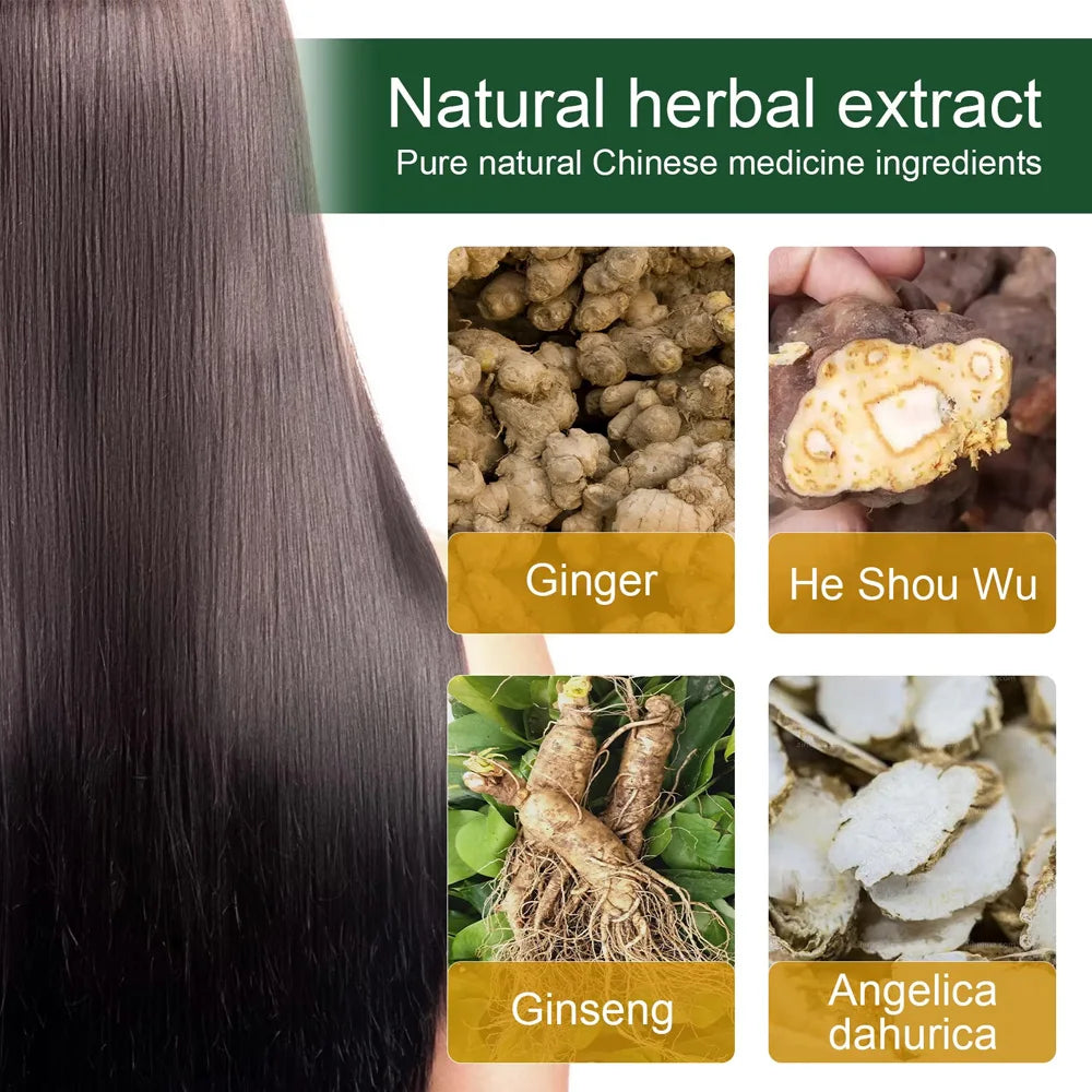 Ginger Hair Serum Fast Growing Hair Essential Oil Anti Hair Loss Repair Damaged Scalp Ginger Hair Promoting Regeneration