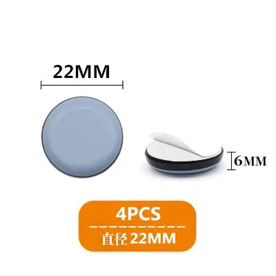 4pcs/set Furniture Leg Slider Pads Anti Scratch Easy Move Heavy Furniture Thickened Moving Pad Anti-abrasion Floor Protector Mat