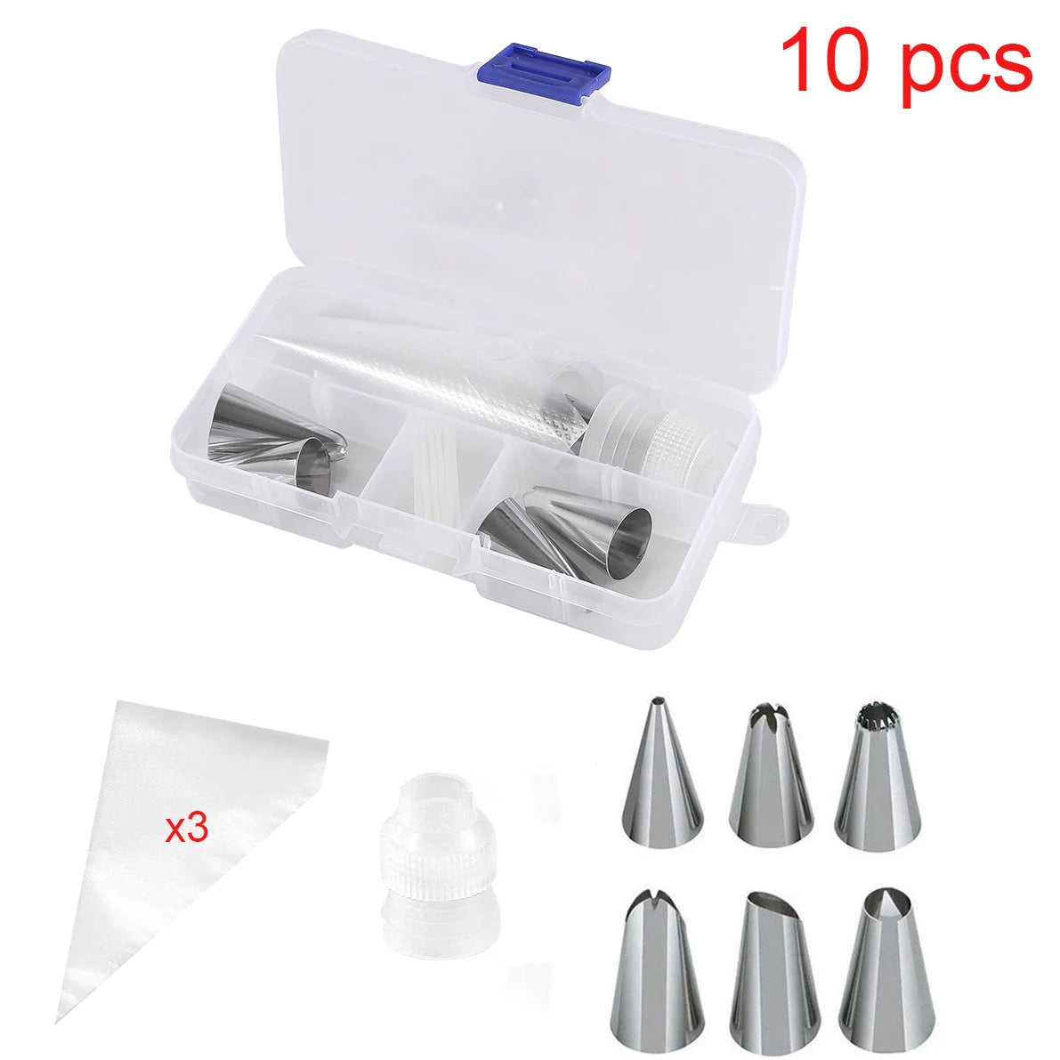 Pastry Socket Cake Nozzles for Confectionery Professional Set Icing Cream Piping Tips Cookies Cupcake Cake Decorating Tool
