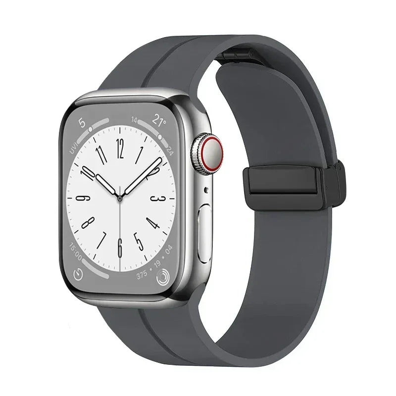 Magnetic Strap For Apple watch ultra band 44mm 45mm 49mm 40mm 41mm 42mm 38mm 45 mm Silicone Bracelet iWatch Series 7 8 se 6 5 3