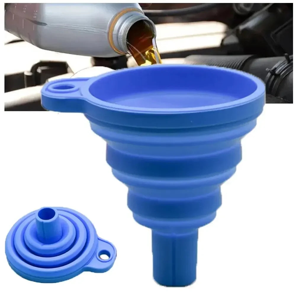 Car Long Stem Funnel Oil Fuel Filling Tools Anti-splash Plastic Oil Funnel Motorcycle Refueling Tools Auto Accessories